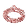 Natural Strawberry Quartz Chip Bead Strands LS-G-M205-56-2