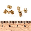 304 Stainless Steel Bowknot Stud Earring Findings STAS-Z159-01G-2
