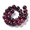 Dyed Natural Malaysia Jade Beads Strands G-G021-01B-04-3