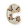 Brass Micro Pave Cubic Zirconia Pendants KK-Z108-02G-C-1