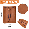 Cowhide Coin Wallets AJEW-WH20002-33B-02-2