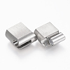 304 Stainless Steel Magnetic Clasps with Glue-in Ends STAS-F131-05P-2