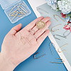   20Pcs 2 Colors Rack Plating Brass Pendants KK-PH0009-42-3