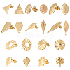 DICOSMETIC 20Pcs 10 Style 304 Stainless Steel Stud Earring Findings STAS-DC0001-37-1