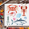 Plastic Reusable Drawing Painting Stencils Templates DIY-WH0172-496-6