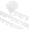 Organza Pleated Lace Ribbon OCOR-WH0097-42B-7