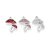 Rack Plating Alloy Rhinestone Pendants PALLOY-T091-27M-P-1