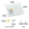 12Pcs 3 ColorS Brass Screw On Clip-on Earring Findings KK-FS0001-32-4