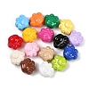 Opaque & Spray Painted Acrylic Beads OACR-G048-03-1