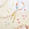 240Pcs 6 Colors Transparent Spray Painted Glass Beads GLAA-FH0001-28-2