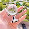 Featuring Brass and Glass Rotating Globe with Acid Etched Map PW-WGAE513-01-1