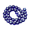 Handmade Evil Eye Lampwork Beads Strands LAMP-N029-008-2