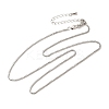 Brass Box Chain Necklaces NJEW-B119-07P-2