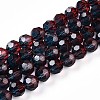 Baking Paint Transparent Glass Beads X1-DGLA-A035-T10mm-A10-1