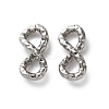 304 Stainless Steel Textured Infinity Linking Rings STAS-R164-03P-02-1