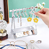 1 Set Coat Hanger Shaped Acrylic Earring Display Stands EDIS-PH0001-90C-3