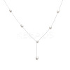 925 Sterling Silver with Natural Freshwater Pearl Potato Link Chain Y Necklaces for Women FS-WG86156-01-1