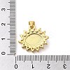 Real 18K Gold Plated Brass Enamel Pendants KK-A198-04G-3