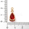 Golden Brass Micro Pave Cubic Zirconia Pendants KK-K350-01G-01-3