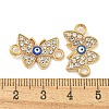 Alloy Blue Enamel Connector Charms ENAM-S003-02E-3