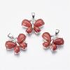 Natural & Synthetic Mixed Stone Pendants G-G651-B-2