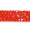 Transparent Electroplate Glass Beads Strands EGLA-A039-T3mm-L14-1
