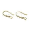 Brass Micro Pave Cubic Zirconia Earring Hooks KK-C048-14B-G-1