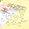 26Pcs 13 Styles Rack Plating Alloy Open Back Bezel Pendants FIND-FS0003-72-9