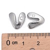 Letter Slider Beads for Watch Band Bracelet Making ALRI-O012-V-NR-3