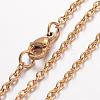Ion Plating(IP) 304 Stainless Steel Necklace MAK-K004-13G-2