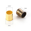 10.4G 4 Colors Brass Crimp Beads KK-YW0001-25-5