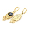 Rack Plating Brass Dangle Earrings for Women EJEW-M260-24G-01-2
