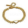 304 Stainless Steel & Natural Shell Link Bracelets WG3EE75-01-5