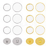 80Pcs 4 Style Plastic Shank Buttons BUTT-OC0001-52-1