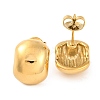Ion Plating(IP) 304 Stainless Steel Stud Earrings EJEW-G395-18G-1