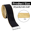 10 Yards Polyester & Cotton Ribbons OCOR-WH0080-74-2