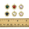 6Pcs 6 Color Acrylic Rhinestone Pendants FIND-FS0001-38-5