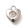 Brass Micro Pave Cubic Zirconia Charms KK-C085-20P-1
