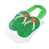 Summer Beach Theme Printed Flip Flops Non-Woven Reusable Folding Gift Bags with Handle LS-ABAG-F009-E12-2