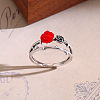 Alloy & Acrylic Finger Rings FS-WG9572E-02-2