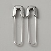 Exquisite Alloy Safety Pin Shape Hoop Earrings for Women EJEW-WH0001-17P-1