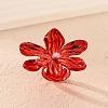 Adjustable Alloy Flower Finger Rings for Women RJEW-B124-01C-1