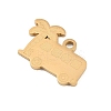 304 Stainless Steel Pendants SA-CBAE30B-03E-G-2