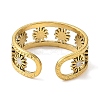 304 Stainless Steel Enamel Open Cuff Rings for Women RJEW-F166-17G-02-3