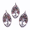 Natural Multicolor Tourmaline Pendants G-E523-02I-2