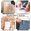 4Pcs 4 Colors Frosted Printed Tinplate Trinket Storage Boxes with Hinged Lid CON-AR0001-14-5