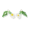 Glass Beaded Pendants GLAA-C028-07F-2