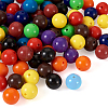 100Pcs 10 Colors Food Grade Eco-Friendly Silicone Focal Beads SIL-TA0001-27-2