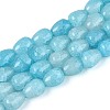 Baking Paint Crackle Glass Beads Strands DGLA-N019-03A-02-1