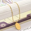 Ion Plating(IP) 304 Stainless Steel Pendant Necklace NJEW-K255-15G-3